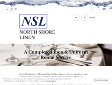 Tablet Screenshot of northshorelinen.com